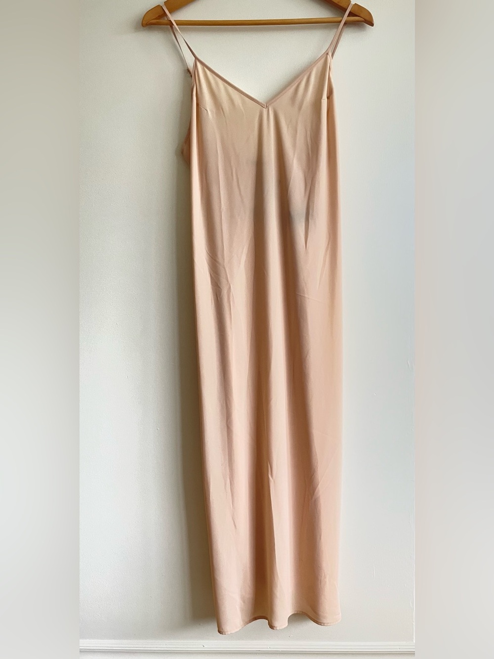 Zara Peach Slip Maxi Dress